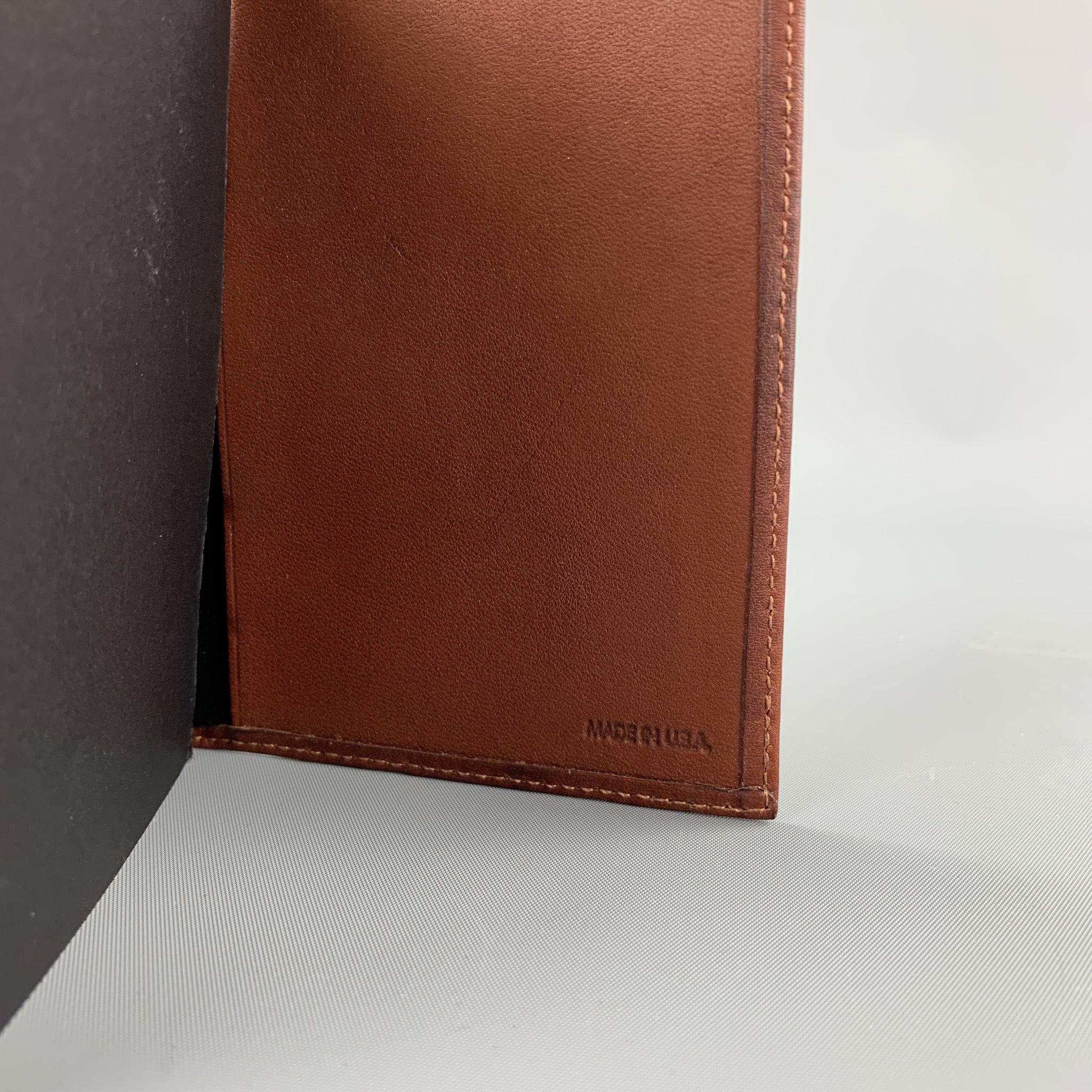 Men's BALLY Brown Leather Rectangle Agenda For Sale