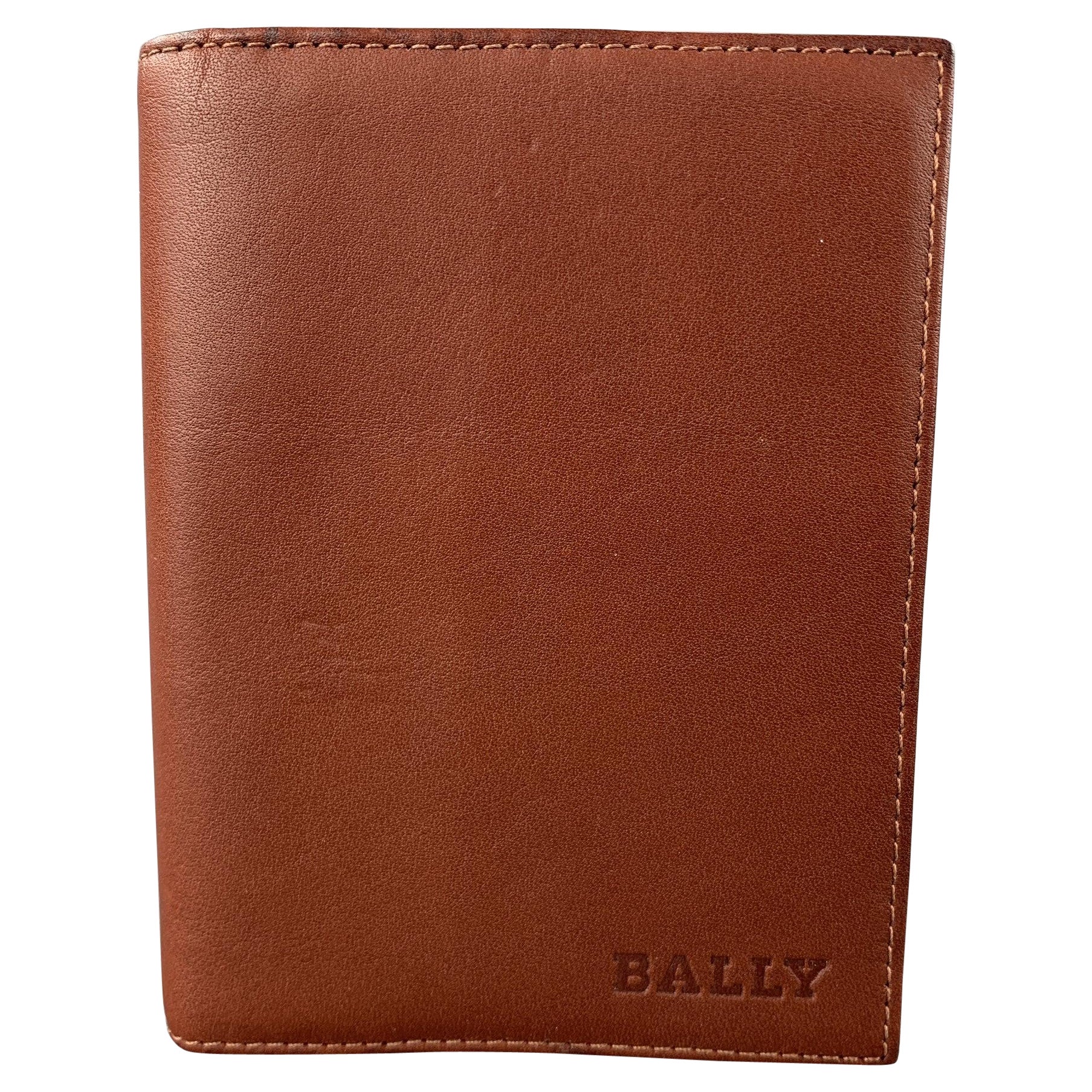 Agenda Rectangular de Piel Marrón BALLY