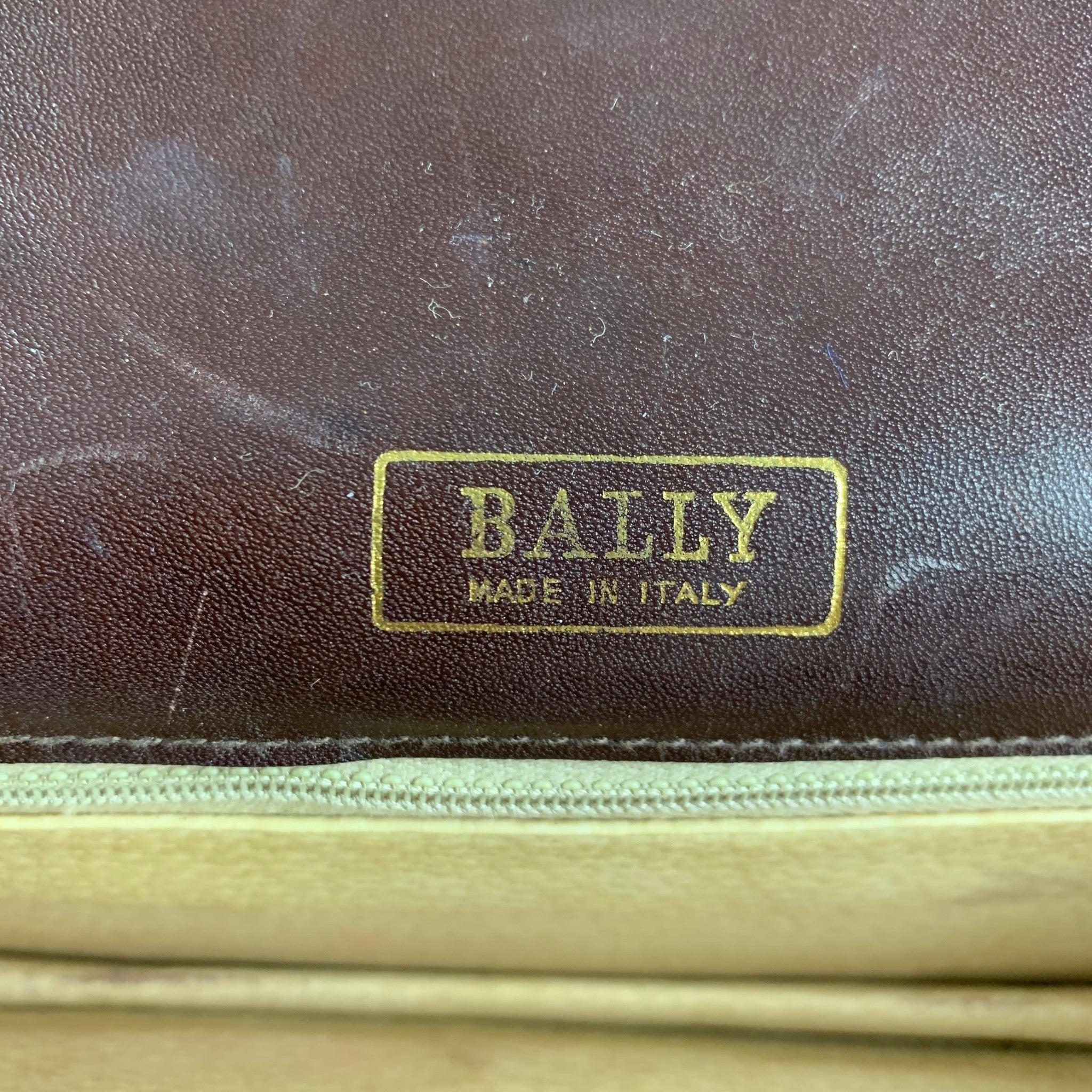 BALLY Brown Solid Umhängetasche Handtasche im Angebot 2