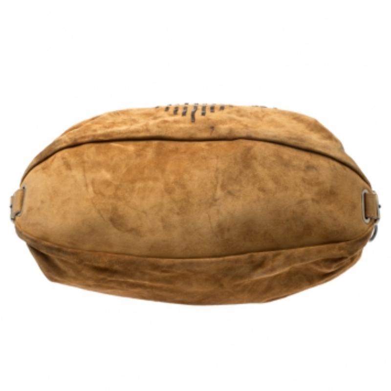 Bally Shopper-Tasche aus braunem Wildleder und Leder im Zustand „Gut“ im Angebot in Dubai, Al Qouz 2