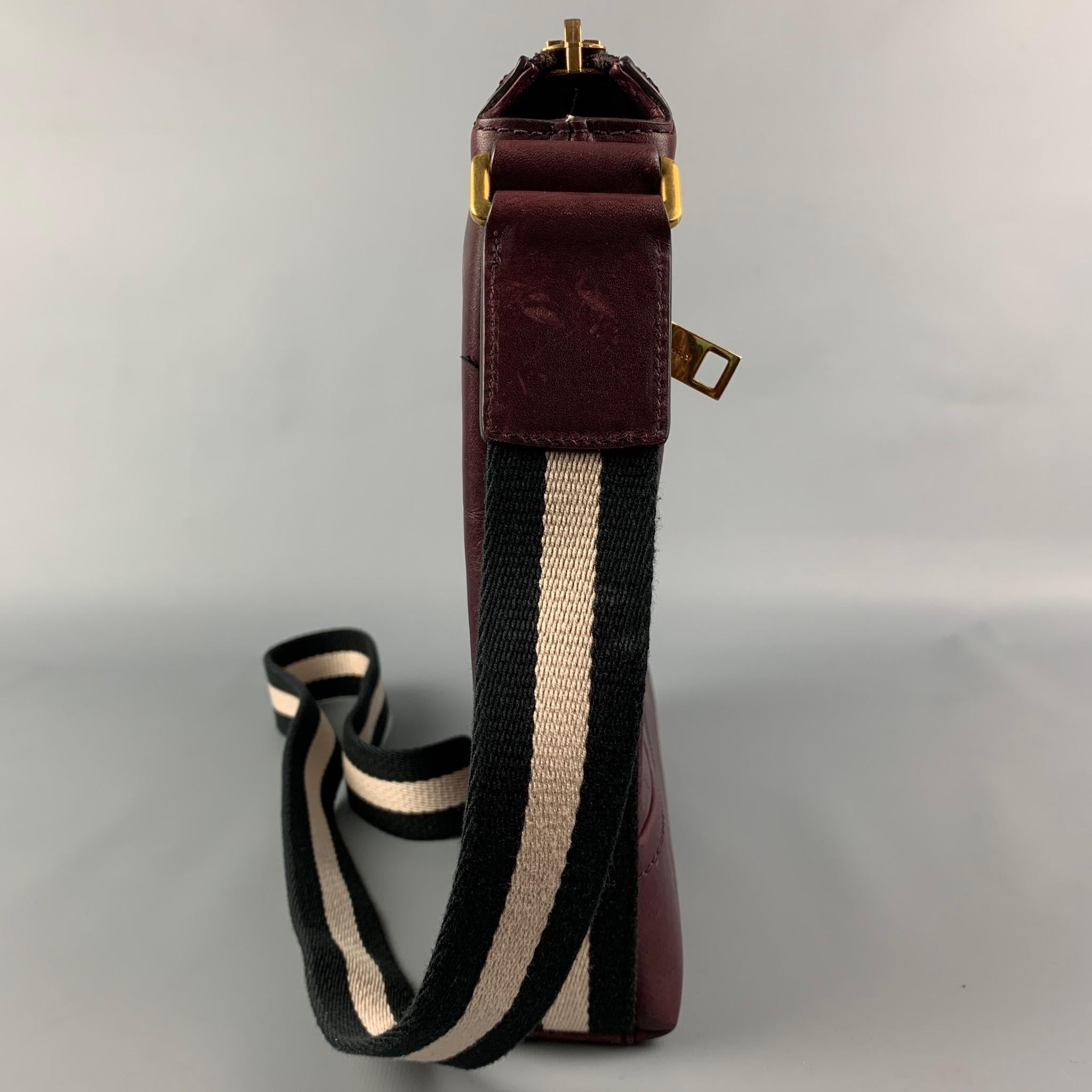 BALLY Burgundy Leather Cross Body Bag at 1stDibs burgundy cross body