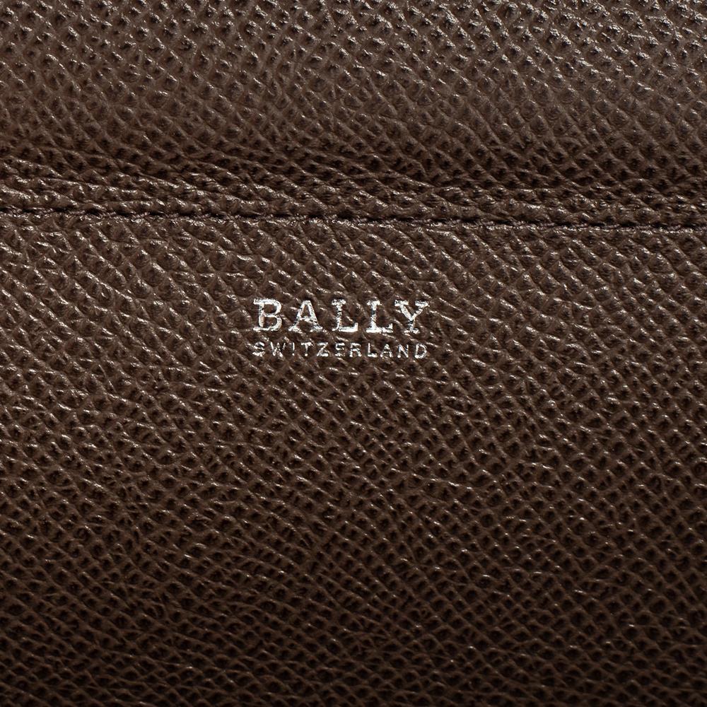 Bally Burgundy Leather Flap Wristlet Clutch 1
