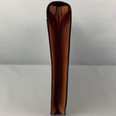 BALLY Cognac Leather 3 Ring Binder