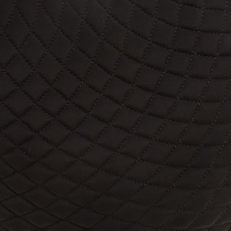 Bally Marrone Scuro - Borsa in Nylon Trapuntato e Pelle Vernice in vendita 5