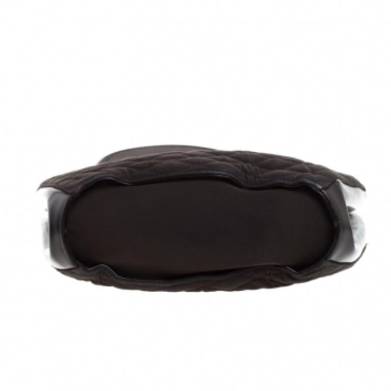 Bally Marrone Scuro - Borsa in Nylon Trapuntato e Pelle Vernice in vendita 3
