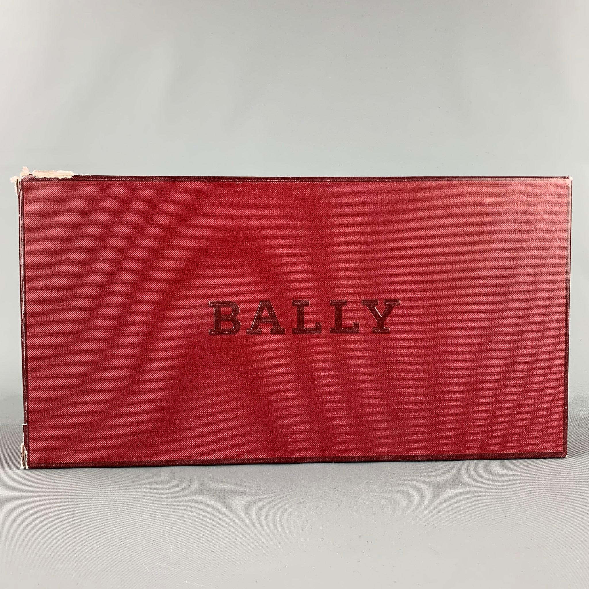 BALLY Garrett Size 8 Black Patent Leather Lace Up Shoes For Sale 5