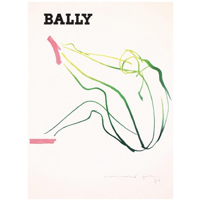 Bally Gid Femme Original Vintage Poster For Sale