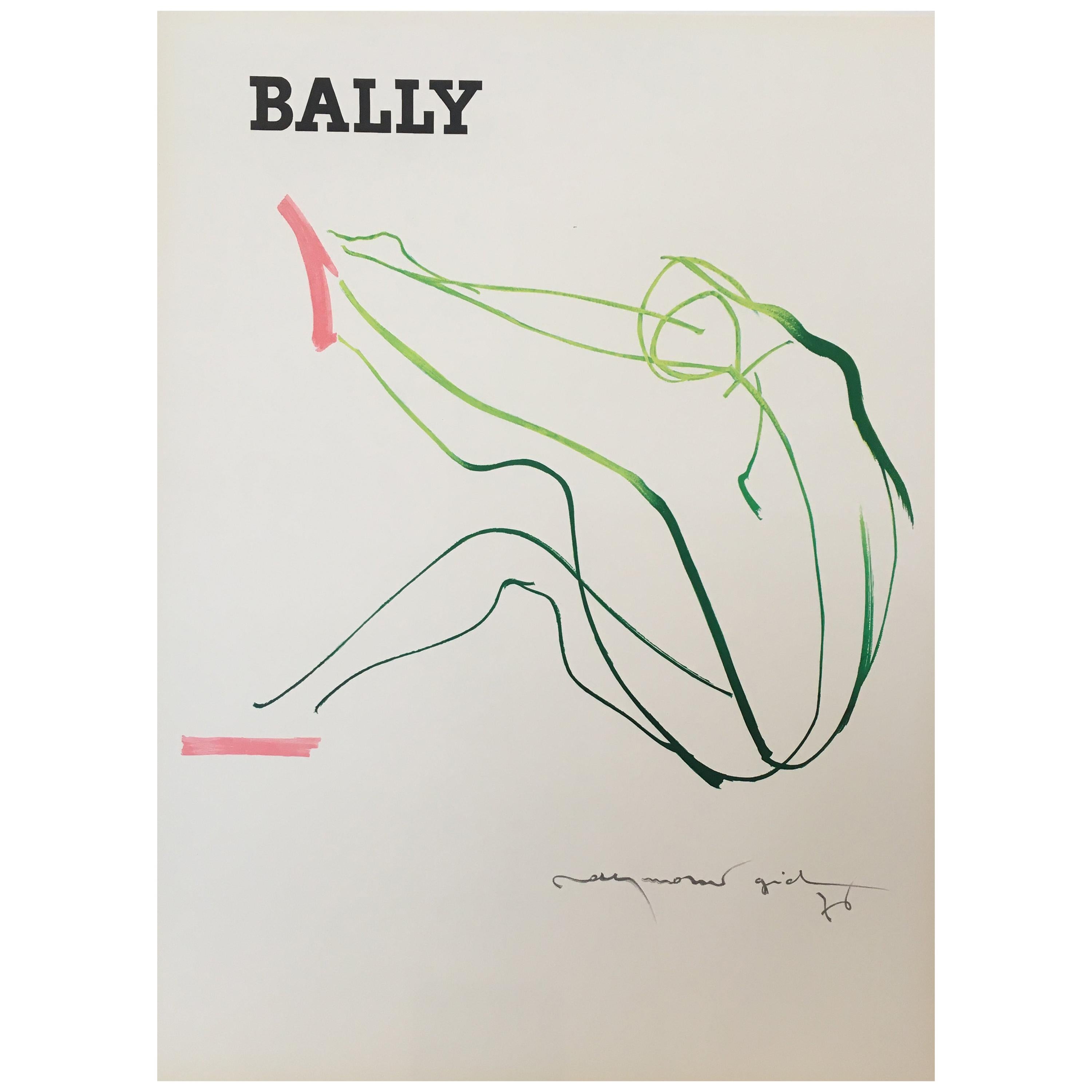 Bally Gid Femme Original Vintage Poster at 1stDibs | bally posters for sale