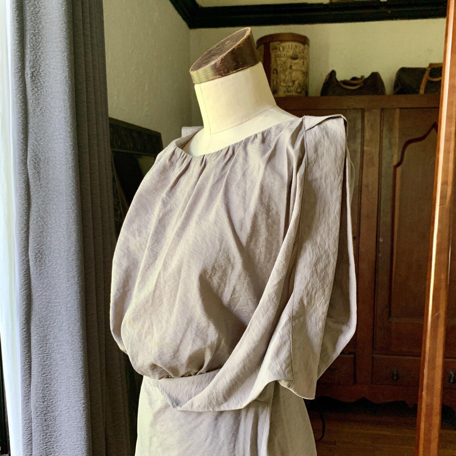 BALLY Gray RARE Sleeveless Dress Italy 4/38 In Good Condition For Sale In Asheville, NC