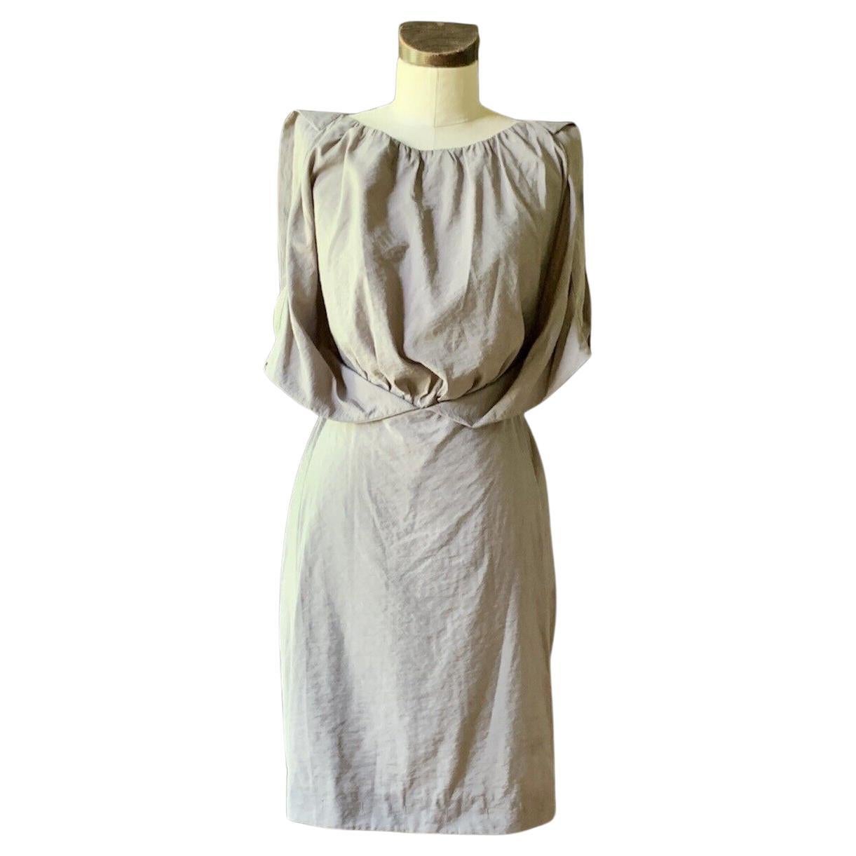 BALLY Gray RARE Sleeveless Dress Italy 4/38 For Sale
