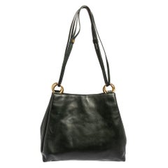 Bally Green Leather Hobo