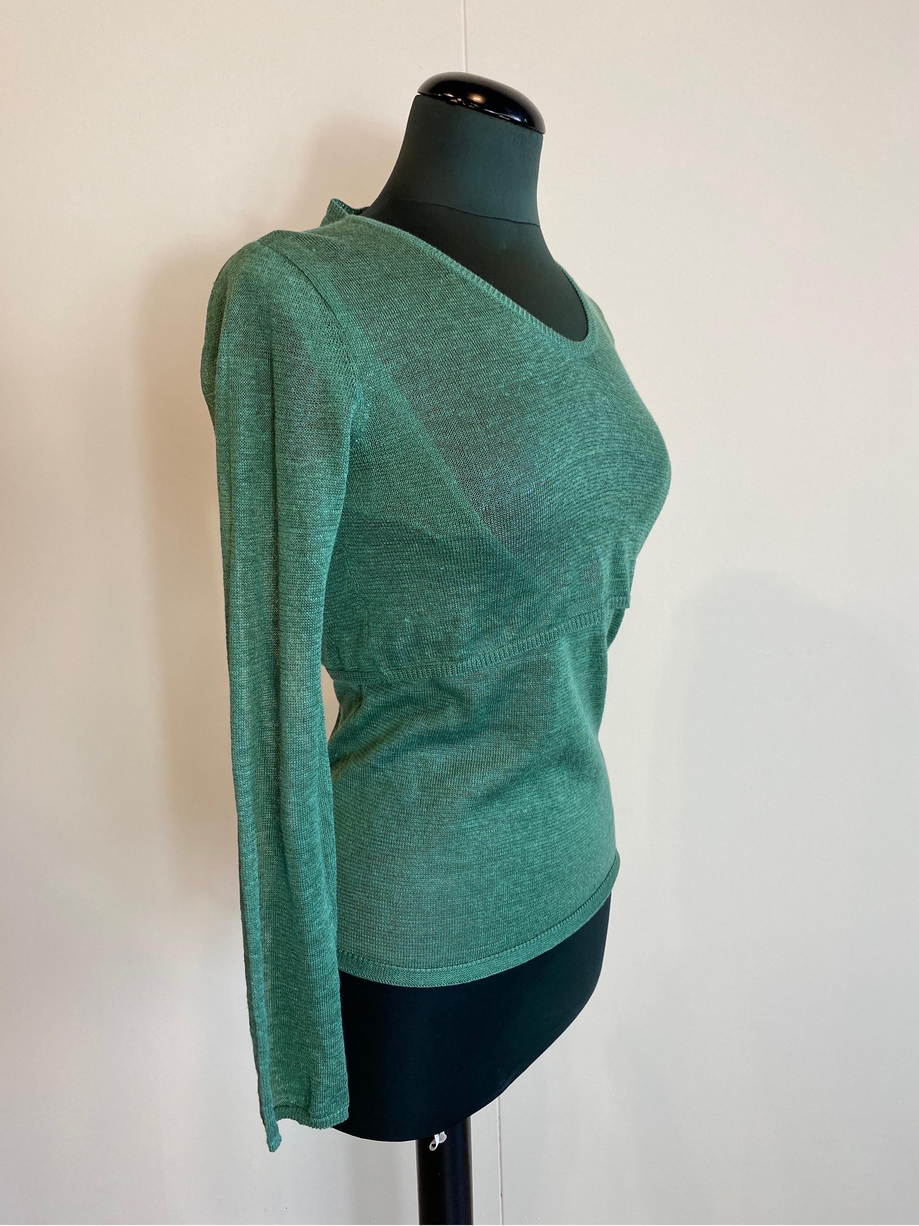 Grigio Set Twin in lino verde Bally in vendita