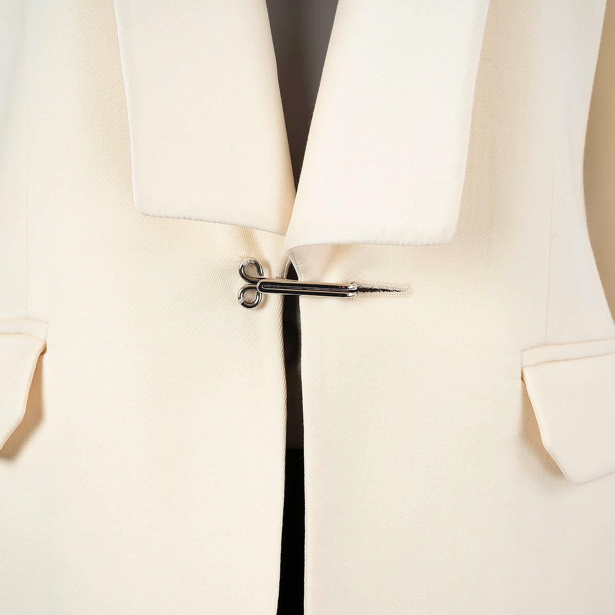 BALLY ivory wool & silk 2016 SHAWL COLLAR TUXEDO Blazer Jacket 38 M For Sale 1