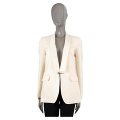 BALLY ivoire laine et soie 2016 SHAWL COLLAR TUXEDO Blazer Jacket 38 M