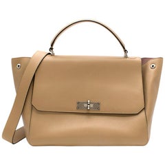 Bally Leather Breeze Beige Small Top handle Bag	