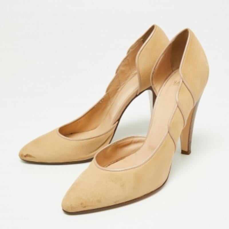 De las mujeres Bombas con punta en piel de nobuck marrón claro de Bally Talla 39.5 en venta