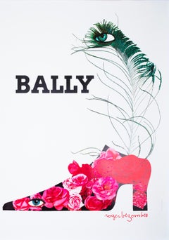 Bally Plume c1980 Shoe Advertising Poster, Roger Bezombes