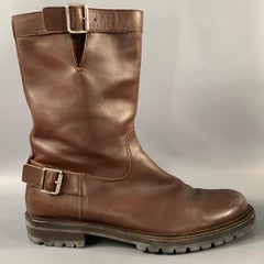 Bottes BALLY en cuir marron, taille 11,5, à enfiler