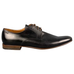 BALLY Taille 12 Chaussures Besty en cuir noir à lacets