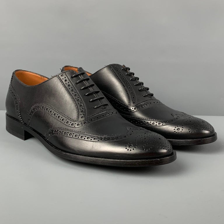 Style 6000 - Black Leather - Mens Profressional Ballroom, Smooth & Tango Dancing Shoes in Black Perforated Leather for Dance Practice, Teaching, Social Dancing & Competitions
