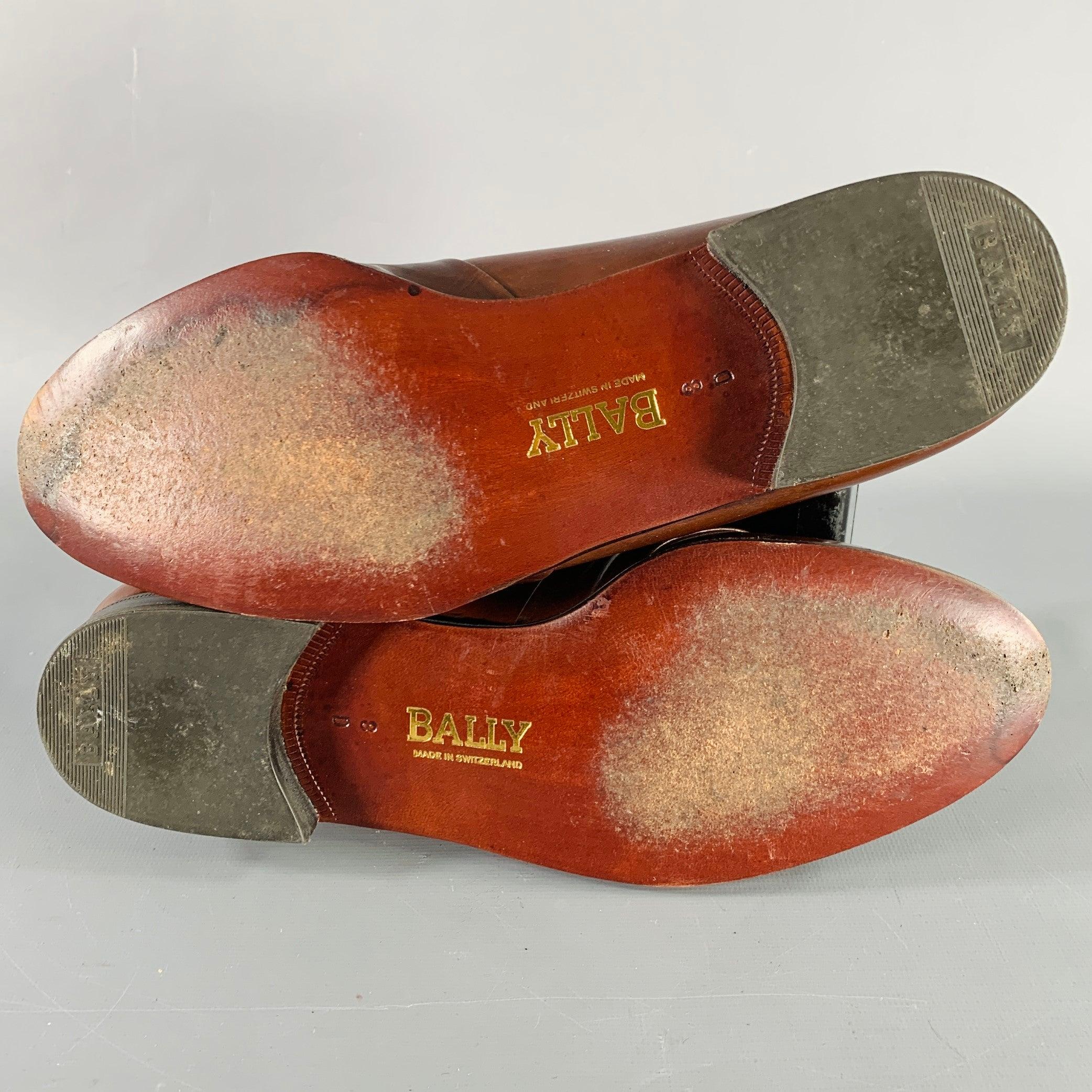 BALLY Size 8 Brown Penny Loafers For Sale 2