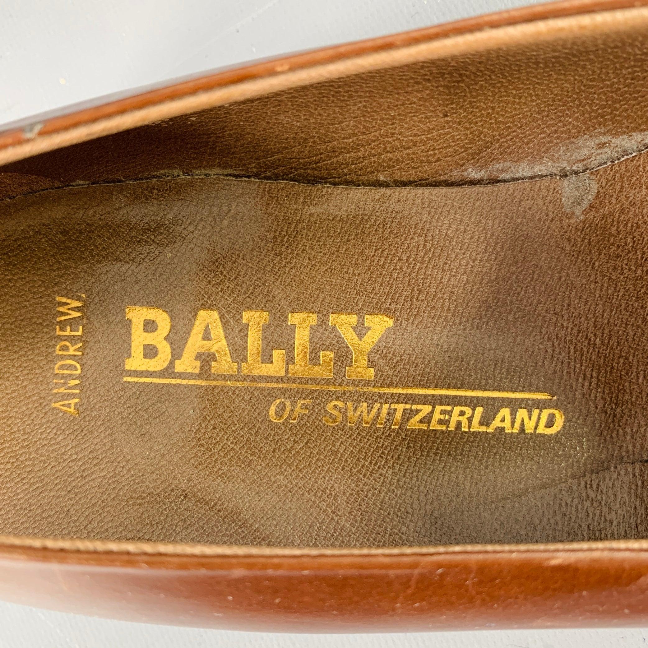 BALLY Size 8 Brown Penny Loafers For Sale 3