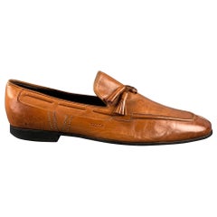 BALLY Size 9.5 Camel Leather Tassels Loafers