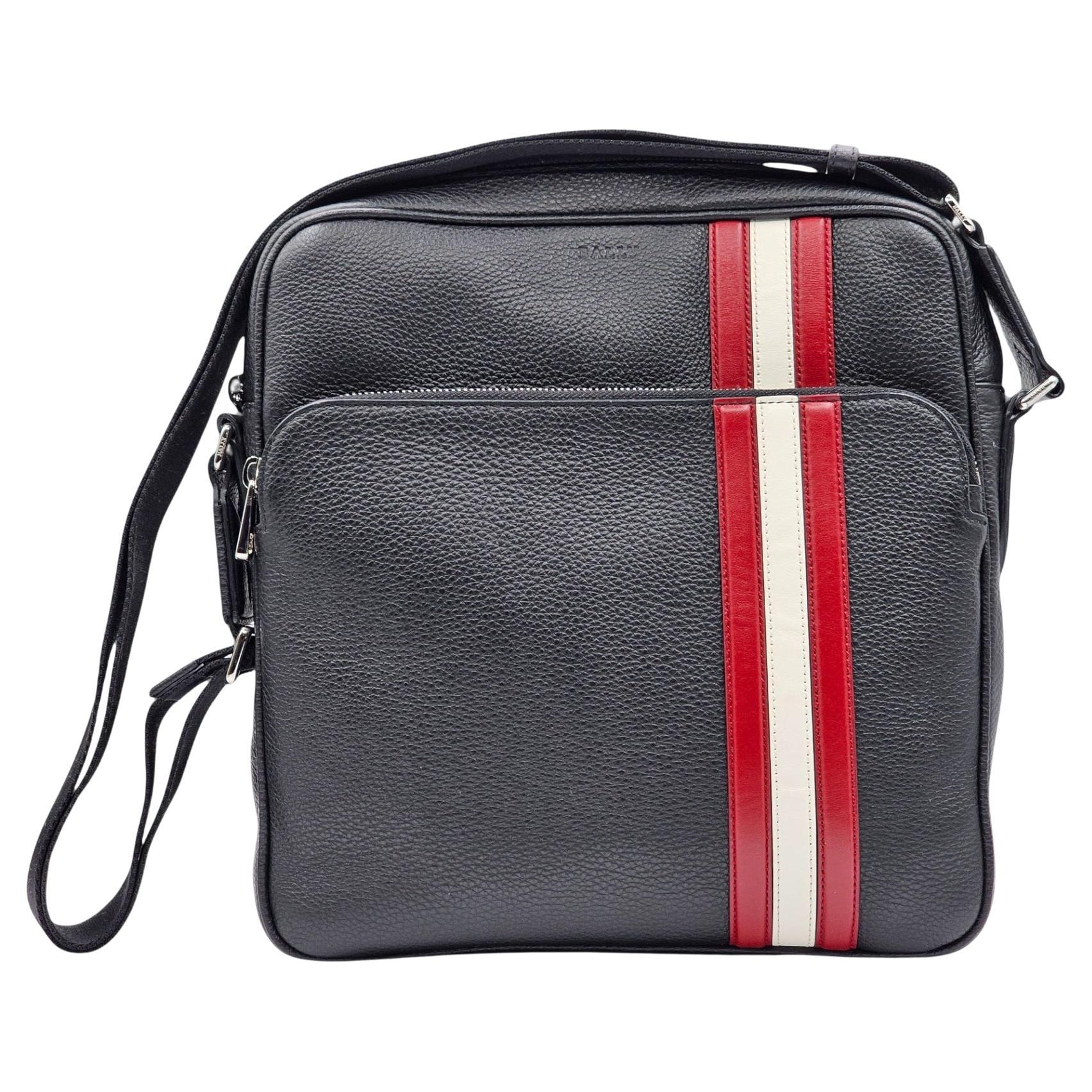 Bolso cruzado Bally Cosmy a rayas con piel en negro en venta