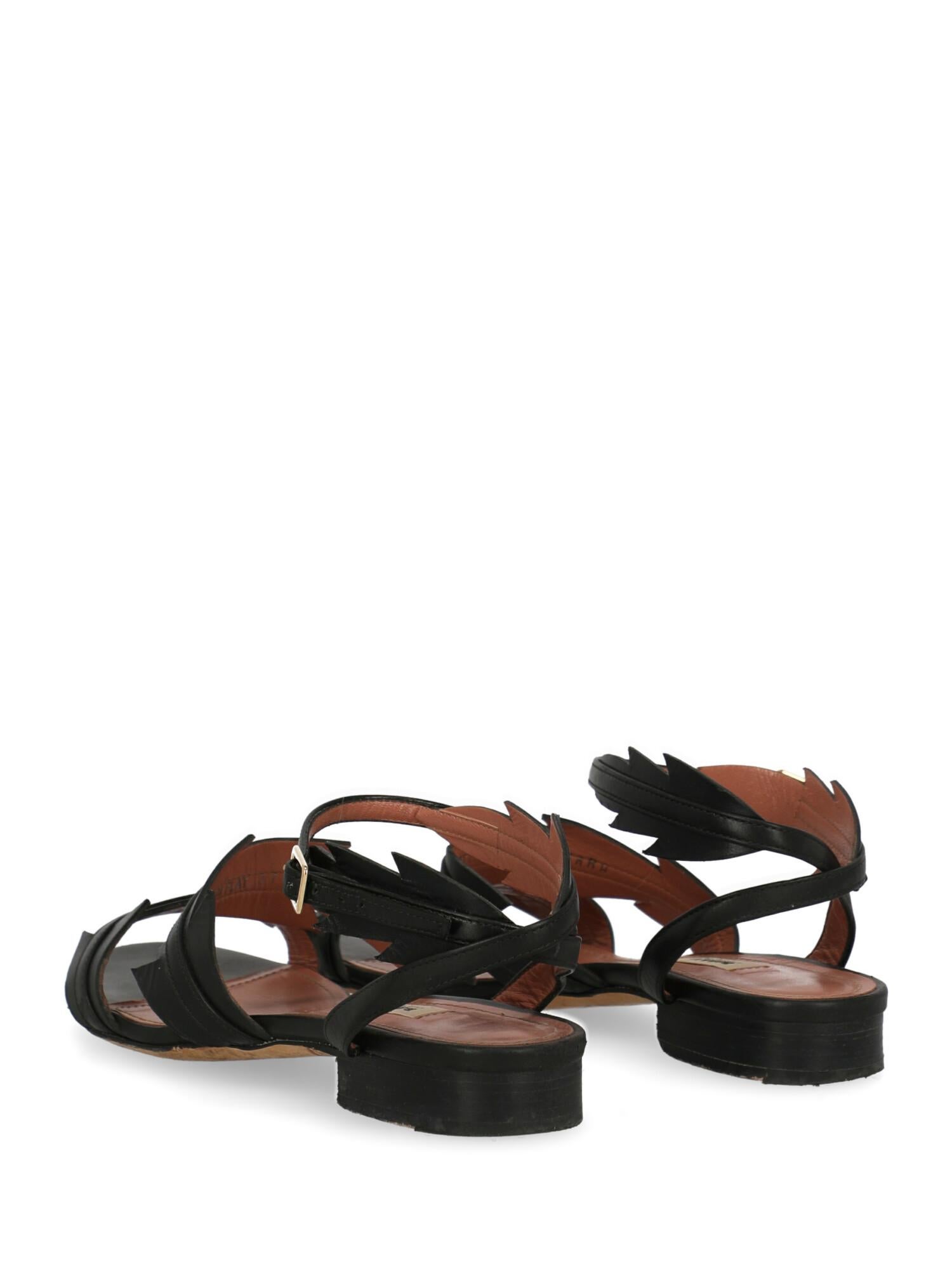 Bally Woman Sandals Black EU 37 In Fair Condition For Sale In Milan, IT