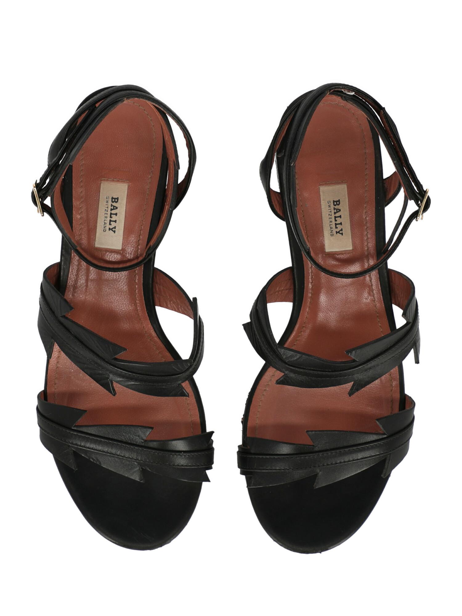 Bally Woman Sandals Black EU 37 For Sale 1