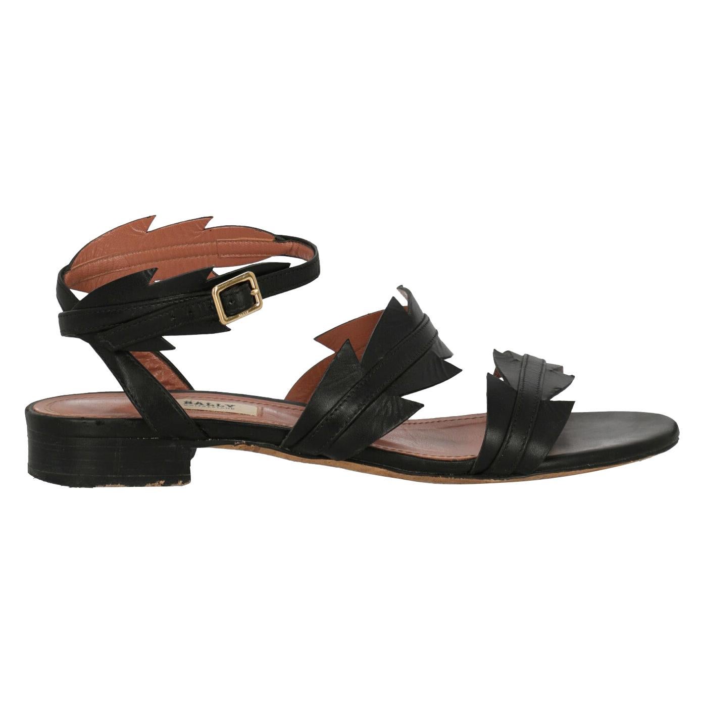 Bally Woman Sandals Black EU 37 For Sale