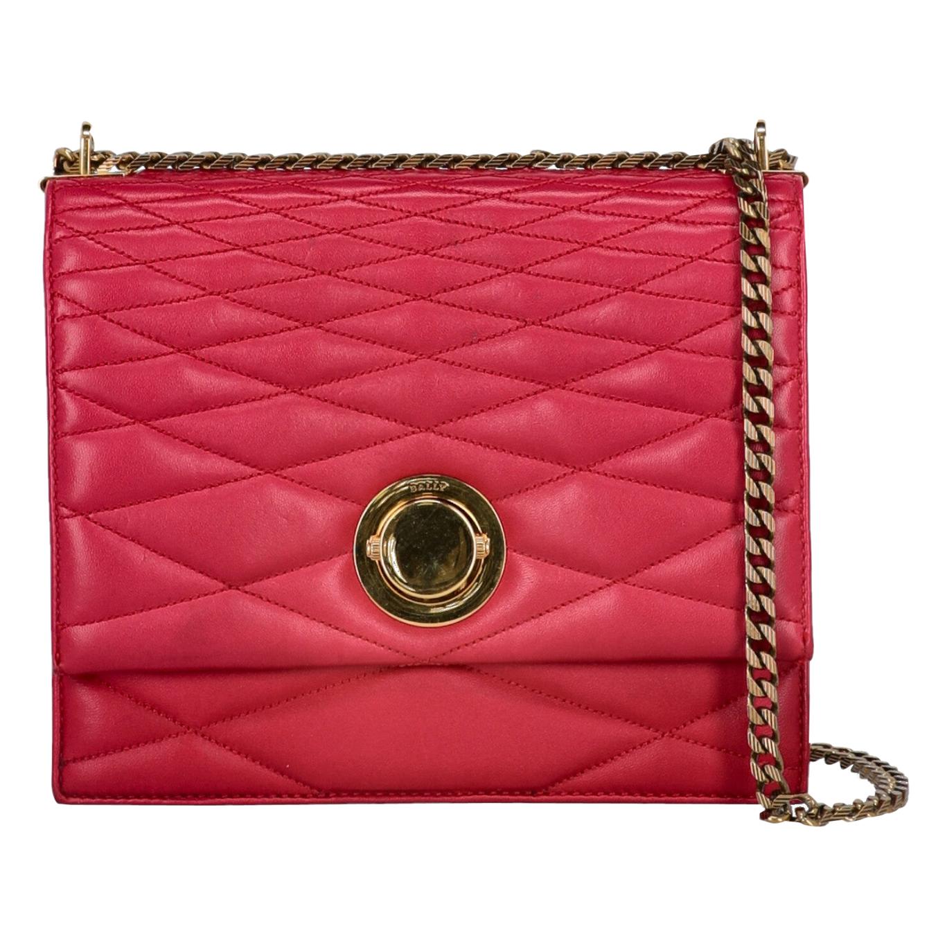 Bally Woman Shoulder bag  Pink Leather For Sale