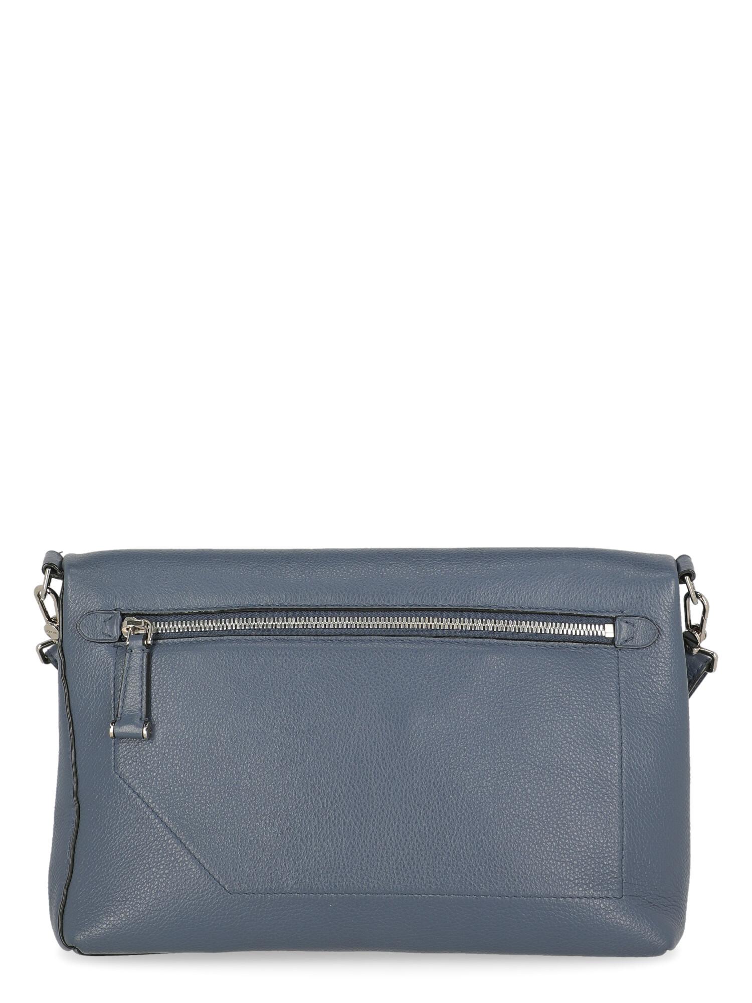 Gray Bally Women Shoulder bags Navy Leather  For Sale