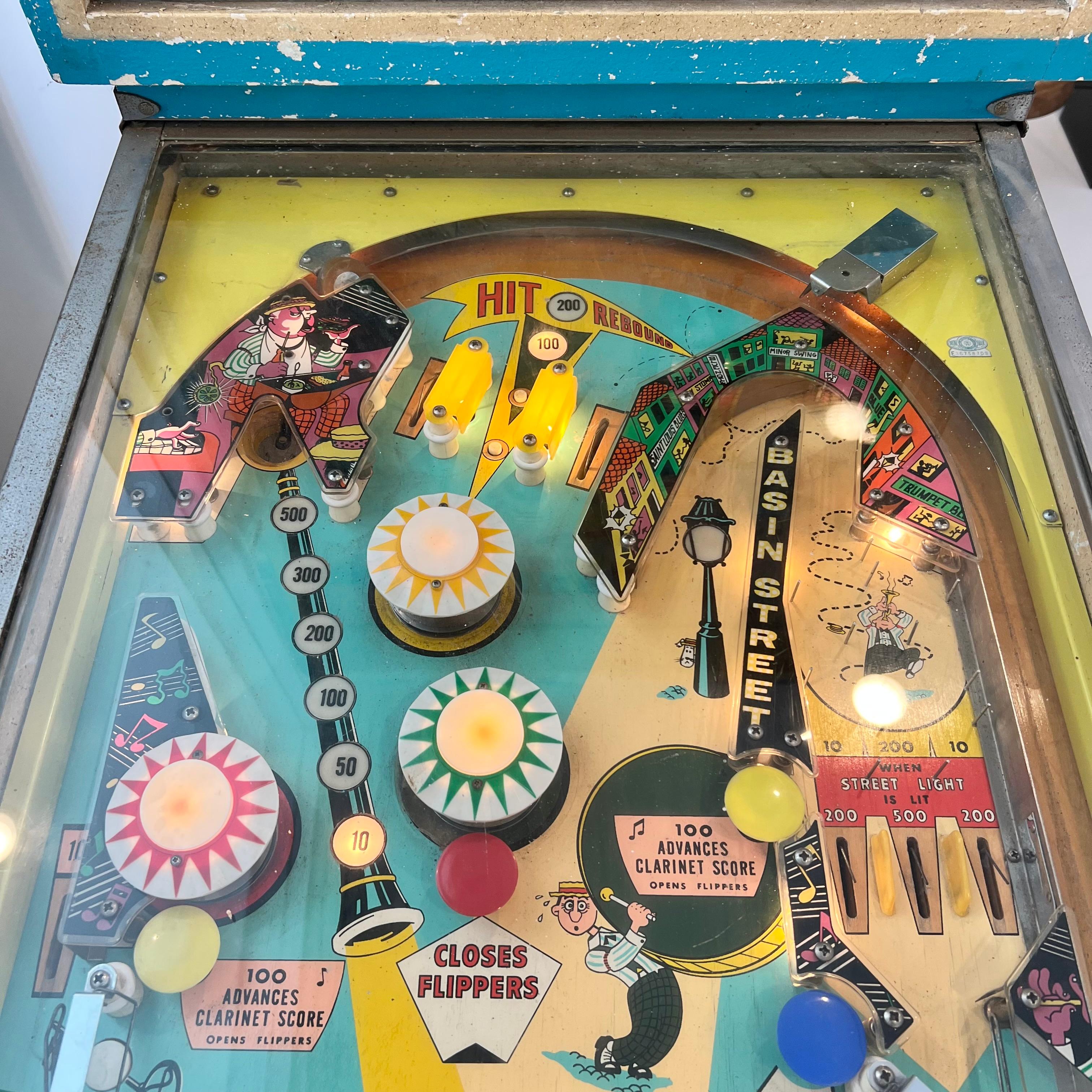 American Bally's 'Dixieland' Pinball Arcade Game, 1968