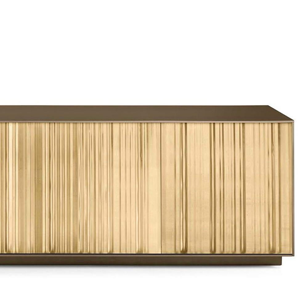 Bronzato Credenza in vetro Balma in vendita