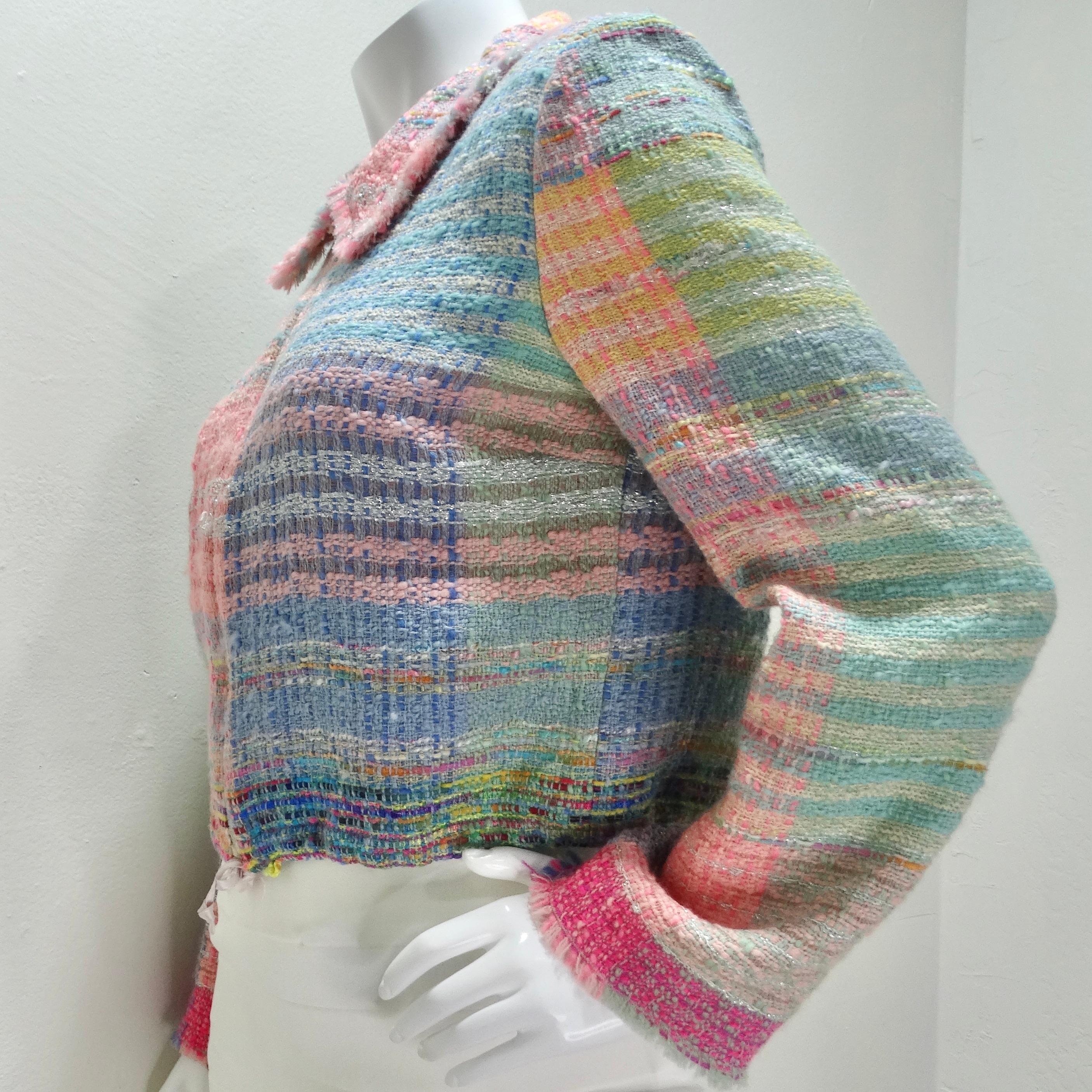 Balmain 1990s Multicolor Tweed Jacket 4