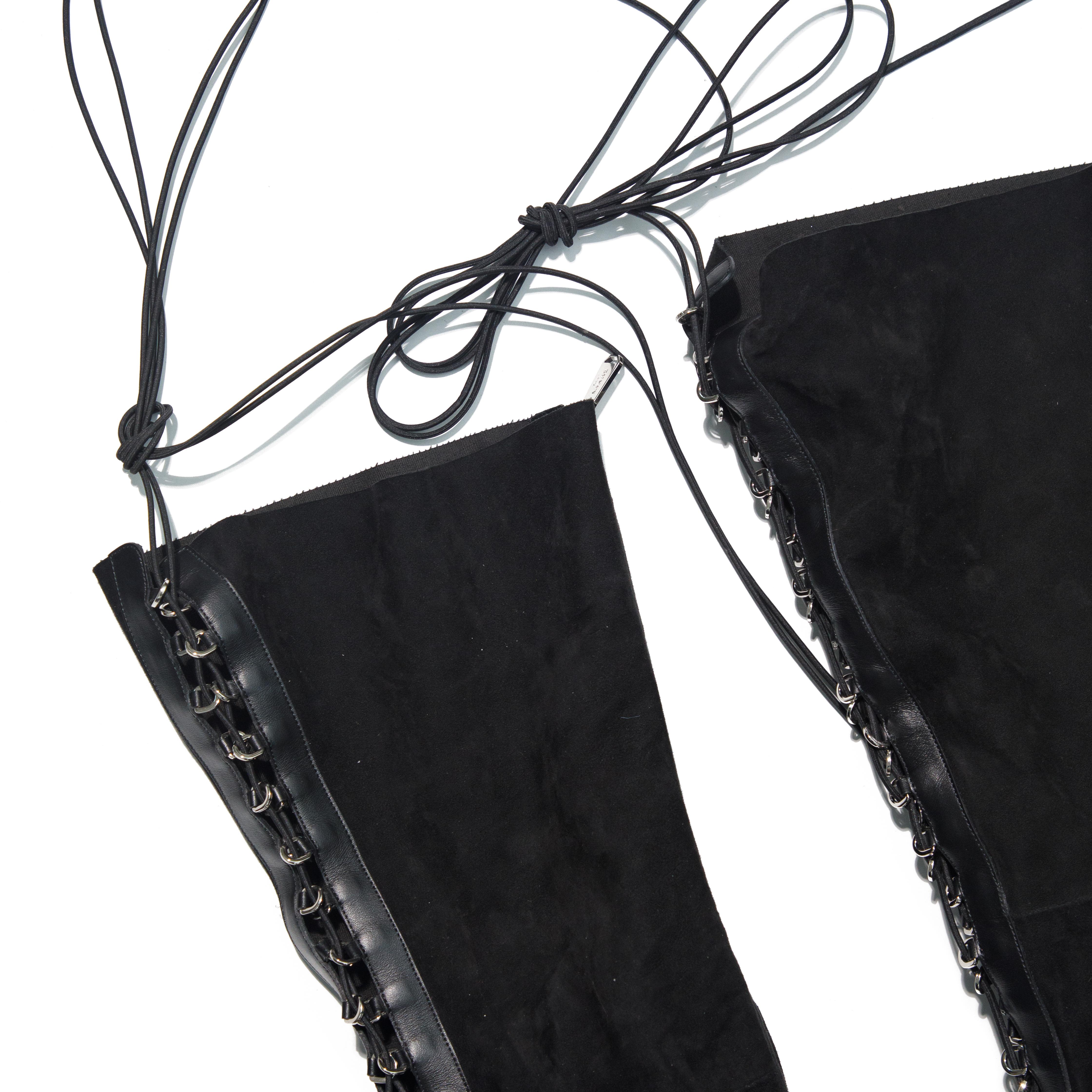 Balmain 2018 Campbell Schnürstiefel aus Wildleder und Leder mit hohem Schaft im Angebot 3