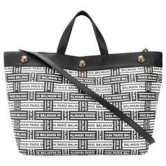 Balmain All Over Logo Tote Bag