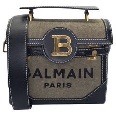 Balmain B-Buzz 23 Top Handle Bag w/ Crossbody Strap