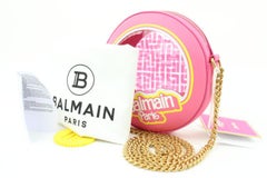 Balmain Barbie Translucent Pink Disco Round  Crossbody Bag  1BM318
