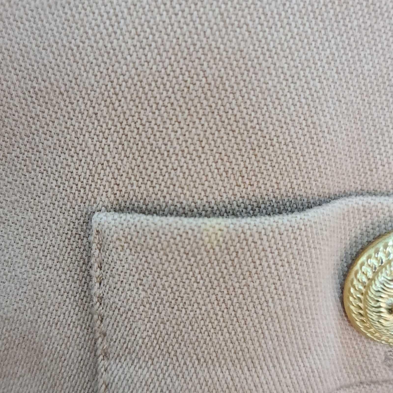 Balmain Beige Gold Button Jacket For Sale 4