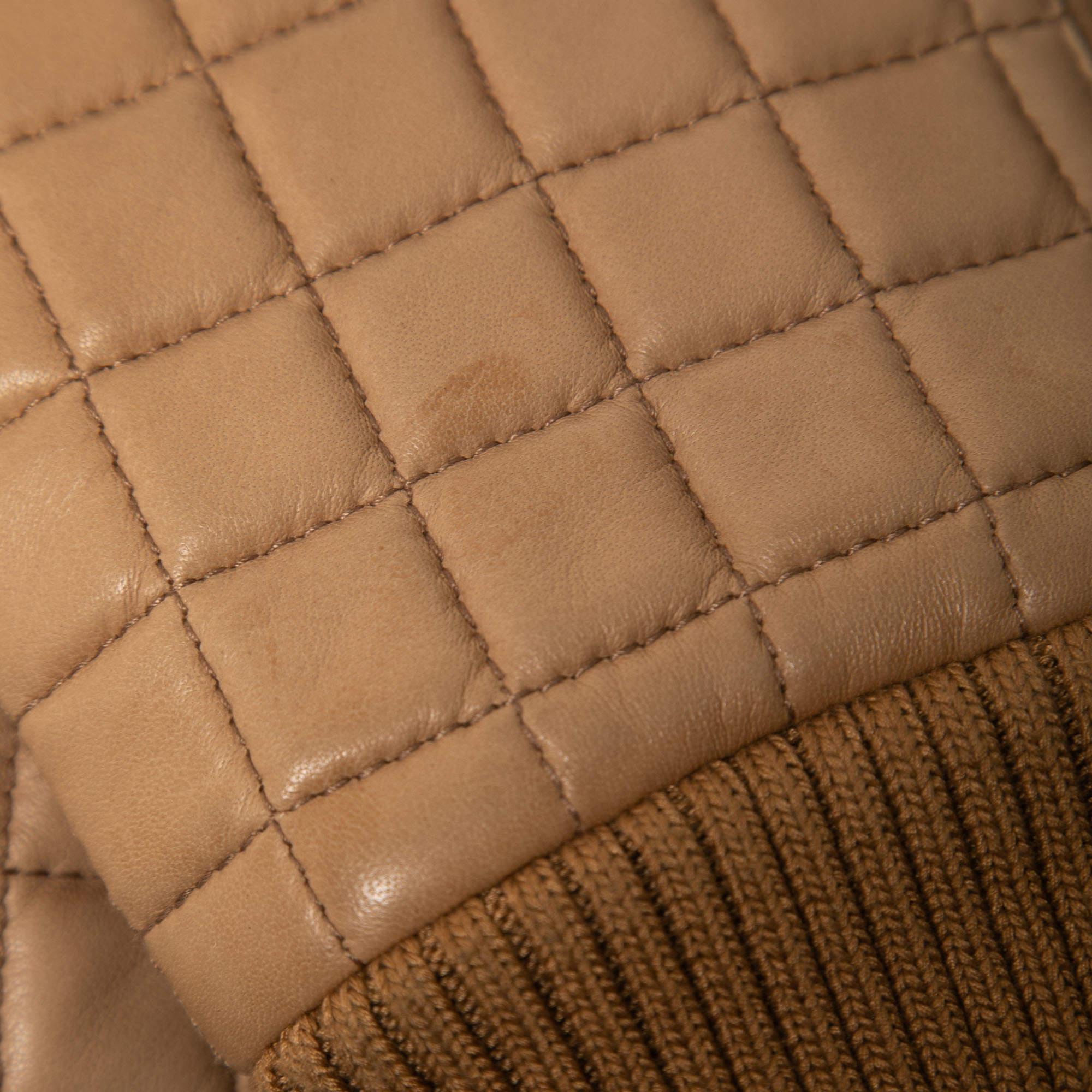 Donna Giacca con cappuccio in pelle di agnello Balmain beige 2XL in vendita