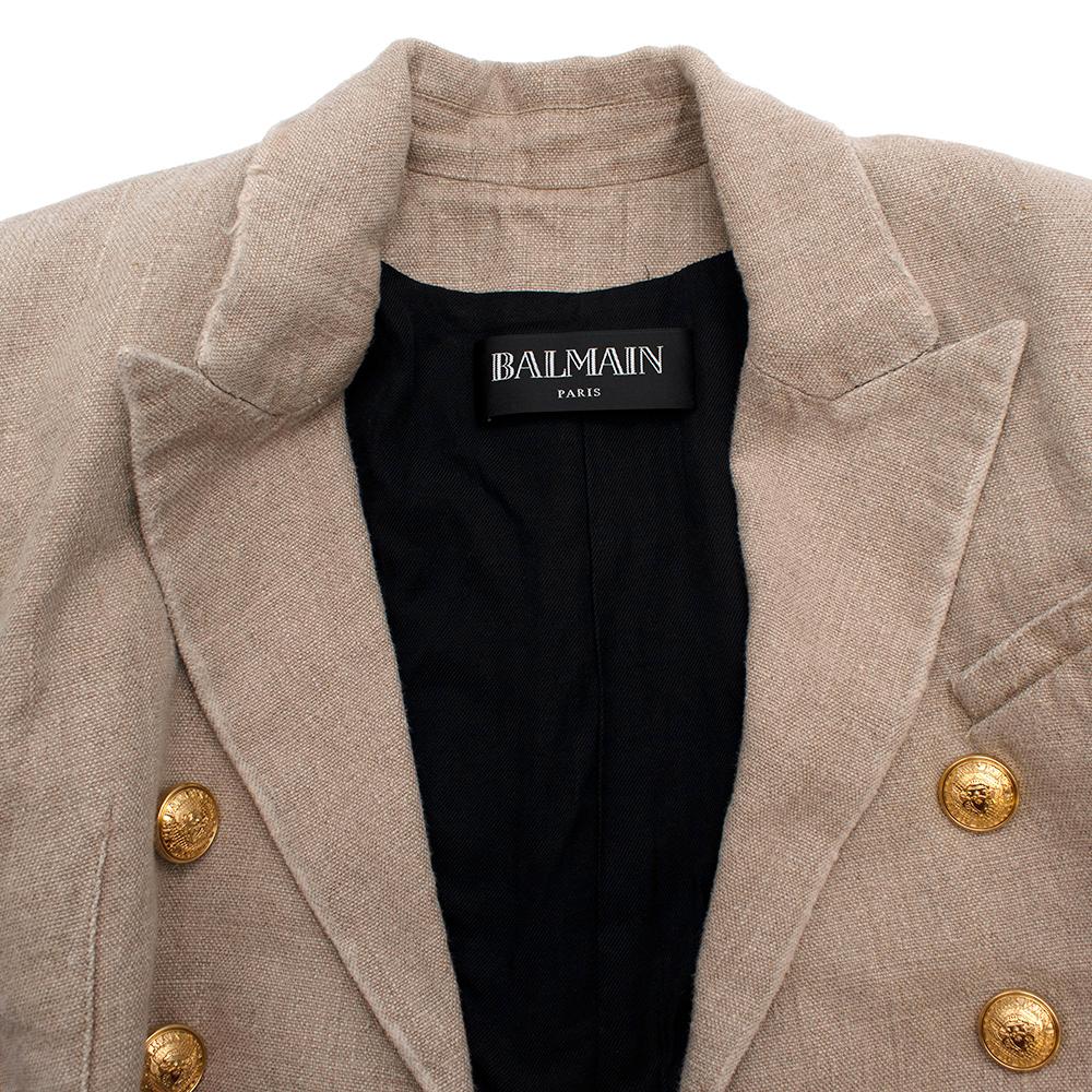 balmain beige blazer