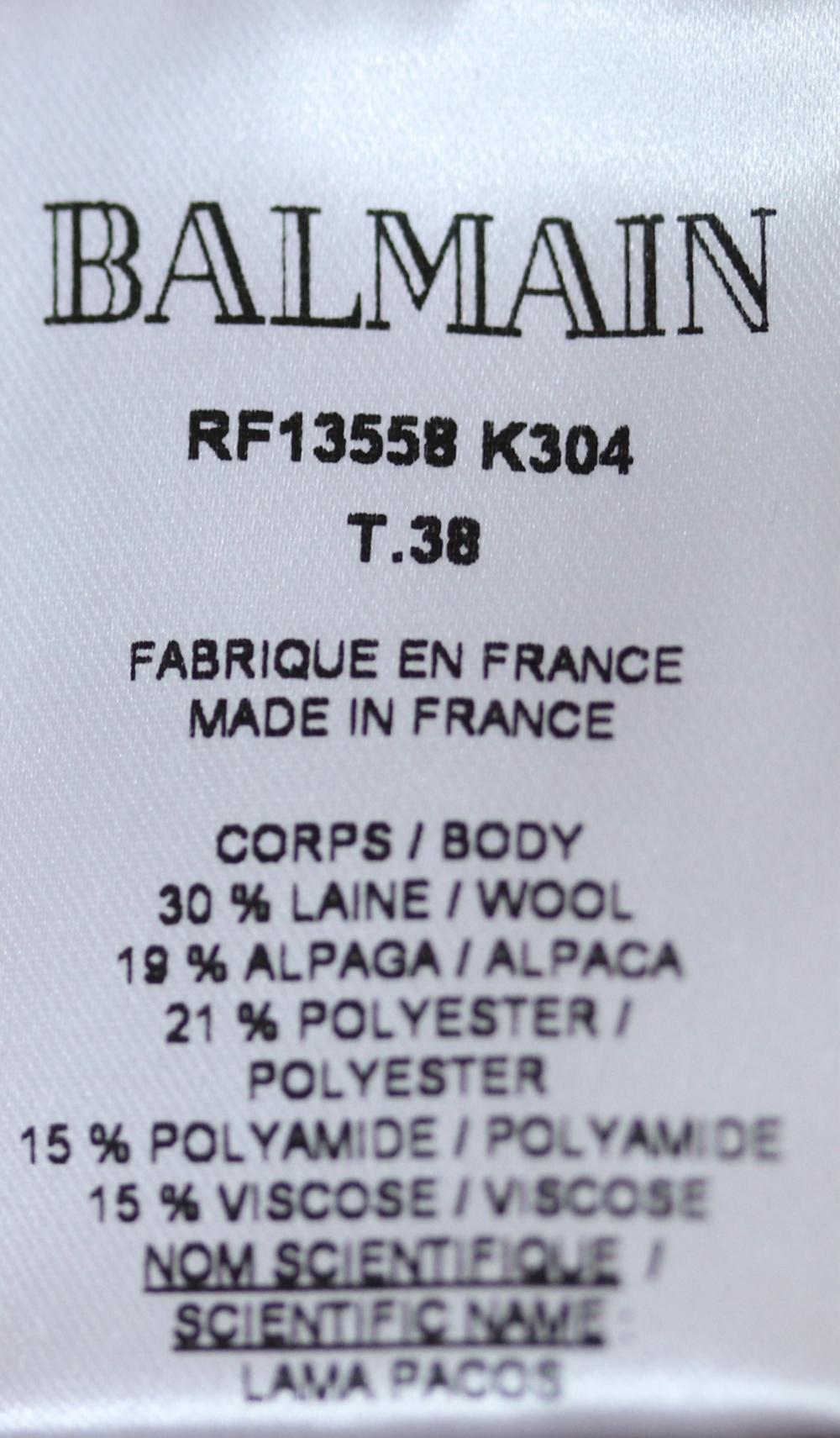 Balmain Strickjacke mit Gürtel aus Wolle und Alpaka-Mischung 1