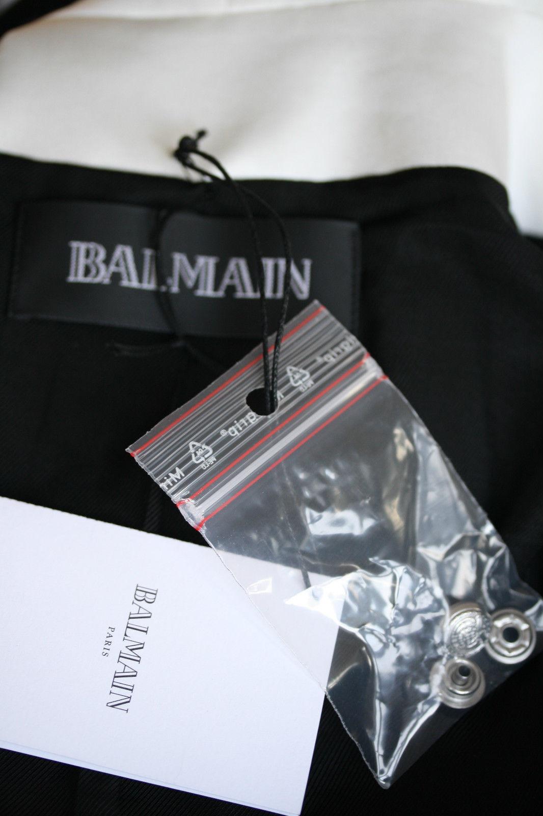 Women's Balmain Bi-Tone Open Blazer Jacket 
