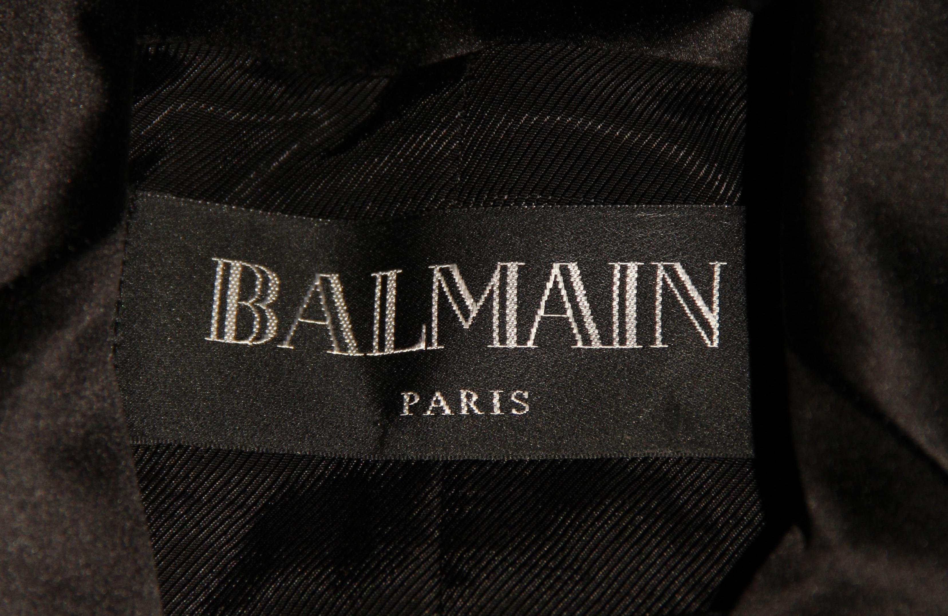 Giacca Balmain nera e lurex In condizioni buone in vendita a Geneva, CH