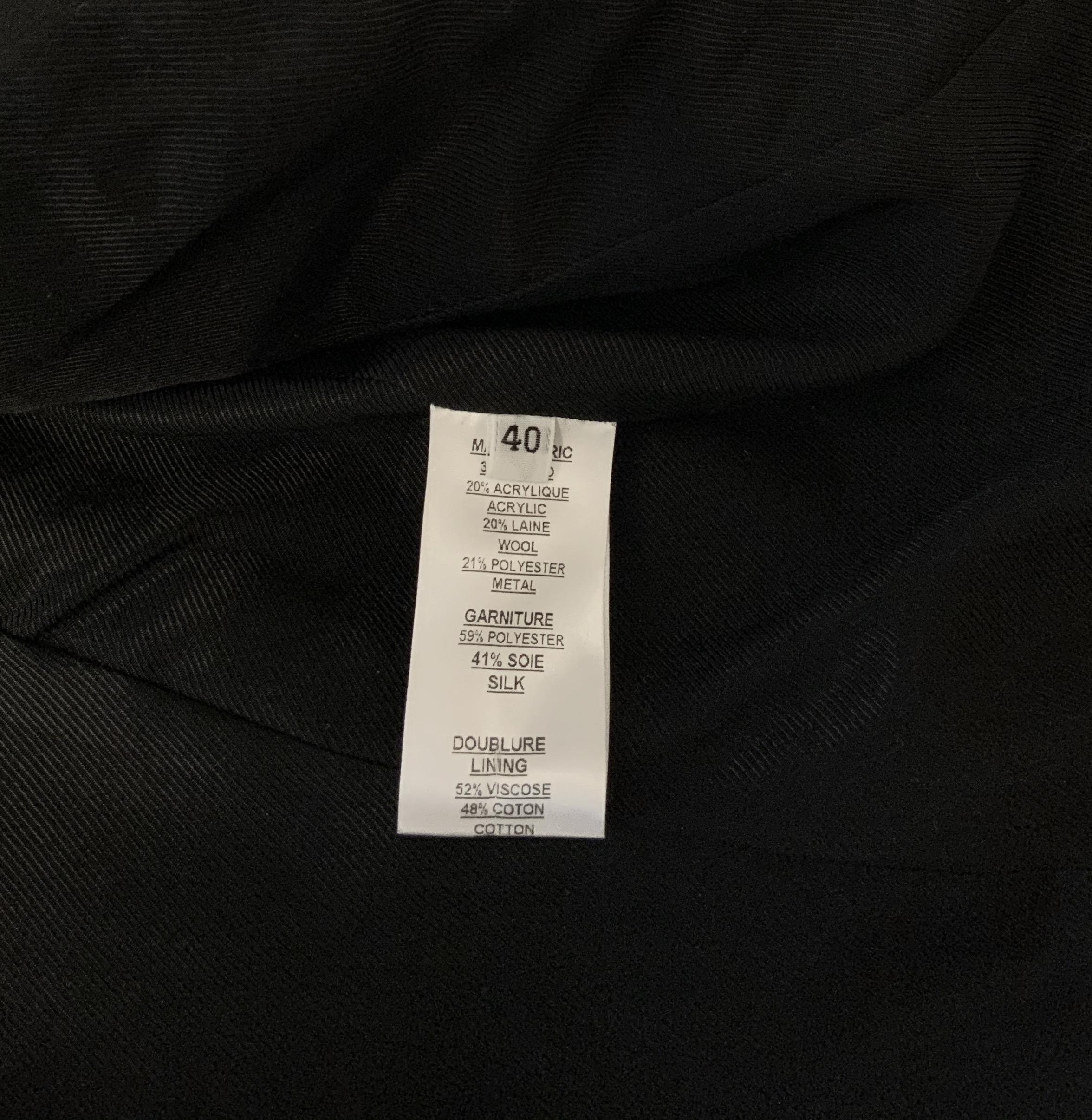 Giacca Balmain nera e lurex in vendita 1