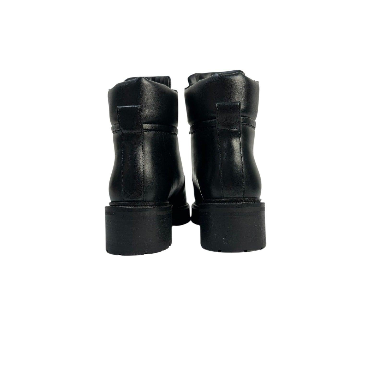 Balmain Schwarz Armee Ranger Zip Stiefel Sz37 im Angebot 1