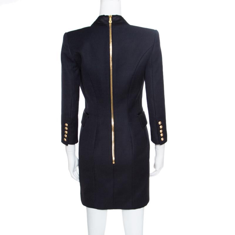 balmain coat dress