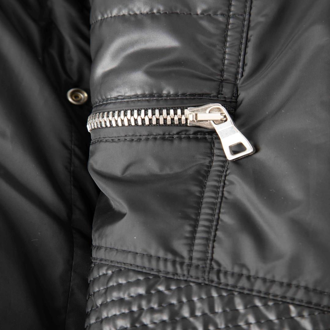 Balmain - Giacca bomber nera con bottoni d'argento - Taglia XL In condizioni buone in vendita a London, GB